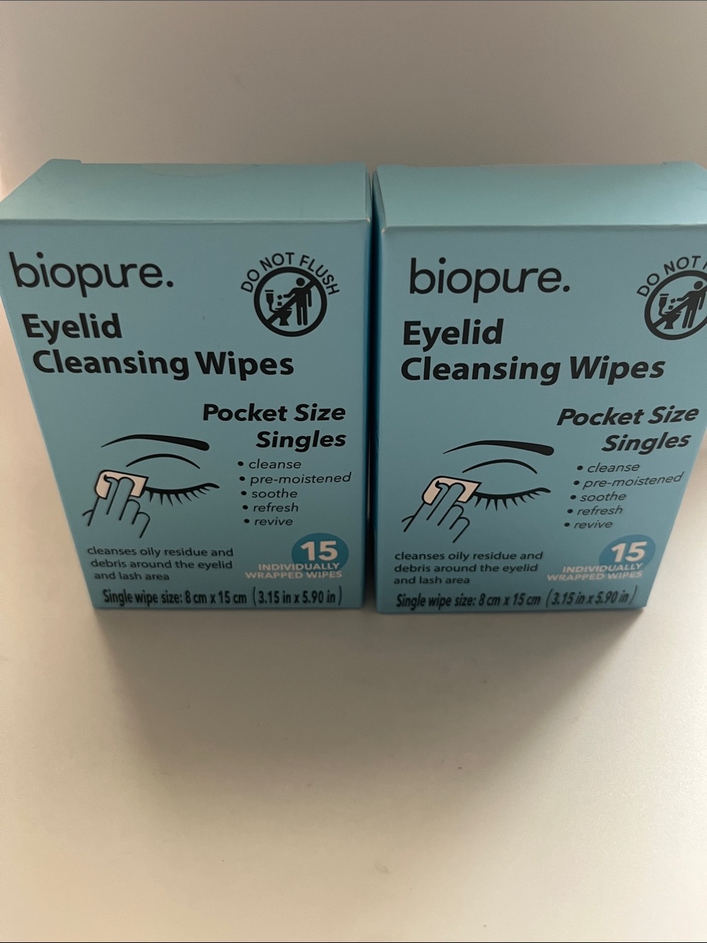 Eyelid Cleansing Wipes - Blue Pocket Size Singles